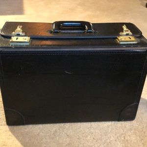 Men’s leather lawyer business briefcase